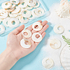 AHADERMAKER 40Pcs Shell Pearl Pendants SSHEL-GA0001-18-3