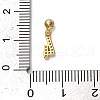 925 Sterling Silver Micro Pave Clear Cubic Zirconia European Dangle Charms STER-A045-01G-4-3