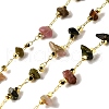 Handmade Natural Tourmaline Chip Beaded Chains CHC-F020-10G-02-1