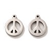 Non-Tarnish 304 Stainless Steel Charms STAS-L022-137P-1