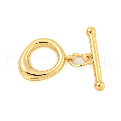Brass Toggle Clasps KK-A223-09G-1