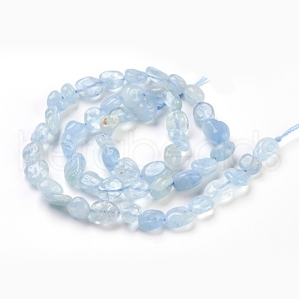 Natural Aquamarine Beads Strands G-F575-11-1