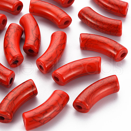 Opaque Crackle Acrylic Beads X1-MACR-S372-001N-009-1