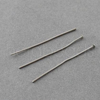 Tarnish Resistant 304 Stainless Steel Flat Head Pins STAS-R046-30mm-1