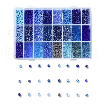 288G 24 Colors Glass Seed Beads SEED-JQ0005-01E-4mm-1