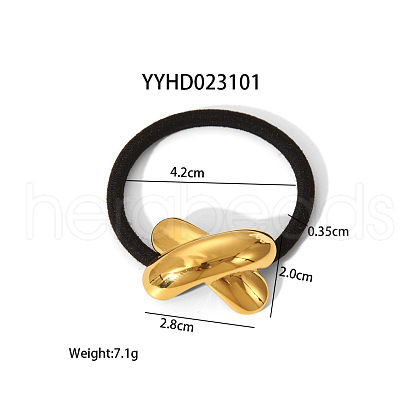 Stainless Steel Elastic Hair Ties for Women Girls DU6634-5-1