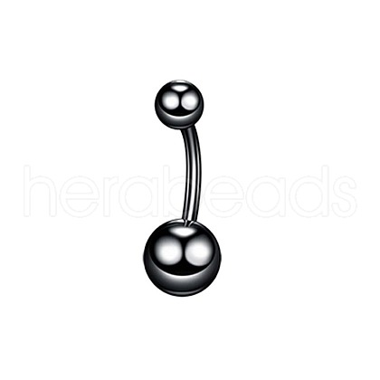 304 Stainless Steel 15 Gauge Round Belly Button Rings WGFD174-05-1