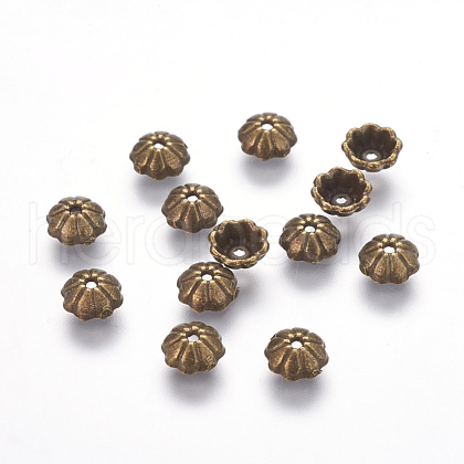 Tibetan Style Bead Caps X-TIBEB-00954-AB-NR-1