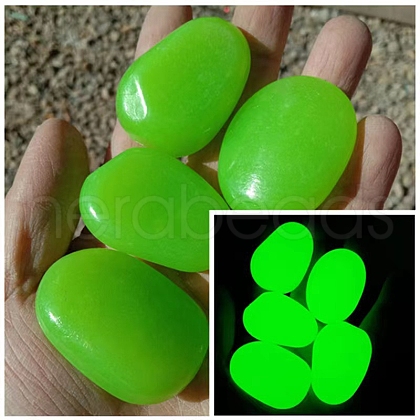 Resin Imitation Luminous Stone Display Decoration PW-WG93589-07-1