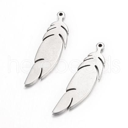 Tarnish Resistant 304 Stainless Steel Pendants STAS-S054-60-1
