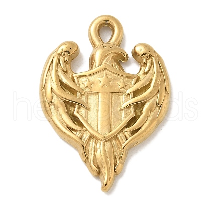 Ion Plating(IP) 304 Stainless Steel Pendants STAS-Q334-35G-1
