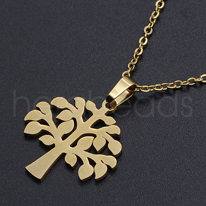 201 Stainless Steel Pendants Necklaces NJEW-S105-JN688-45-2-1