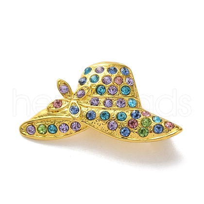 Fashion Golden Zinc Alloy Enamel Pins JEWB-D068-01G-01-1