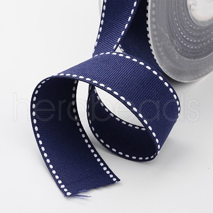 Grosgrain Polyester Ribbons for Gift Packings SRIB-I001-016-371W-1