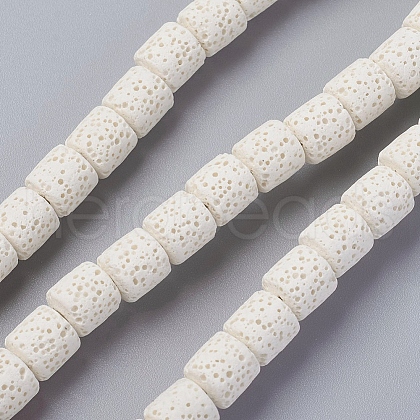Natural Lava Rock Beads Strands G-F671-04A-01-1