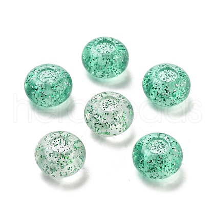 Transparent Acrylic European Beads TACR-P009-A01-07-1