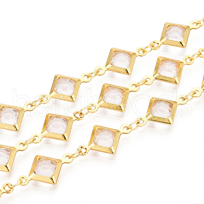 Brass Rhombus Link Chains CHC-N023-08A-G-1