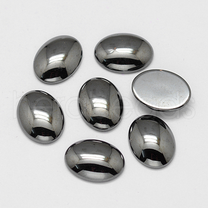 Non-magnetic Synthetic Hematite Cabochons X-G-P162-04-30x40mm-1