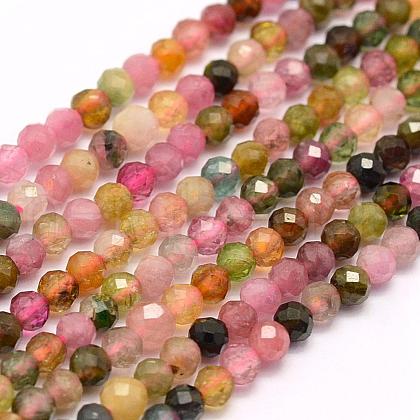 Natural Tourmaline Beads Strands G-F509-11-3mm-1