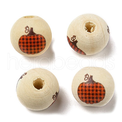 Autumn Wood European Beads WOOD-H105-04F-01-1