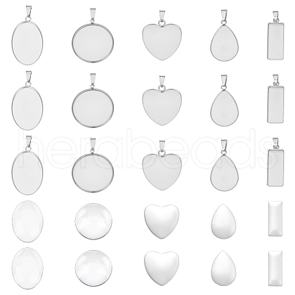 Unicraftale DIY Blank Pendant Making Kit DIY-UN0005-54-1