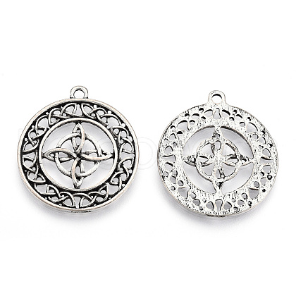 Tibetan Style Alloy Pendants PALLOY-T075-215AS-1