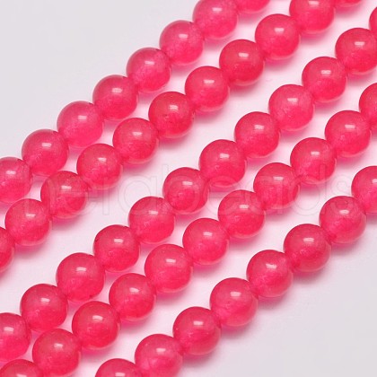 Natural & Dyed Malaysia Jade Bead Strands G-A146-6mm-A14-1