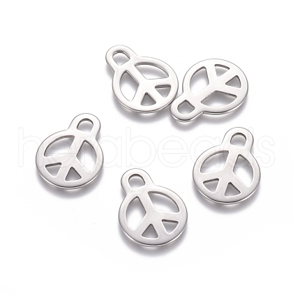 Non-Tarnish 201 Stainless Steel Pendants STAS-D0002-21P-1