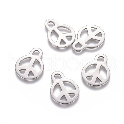 201 Stainless Steel Pendants STAS-D0002-21P-1