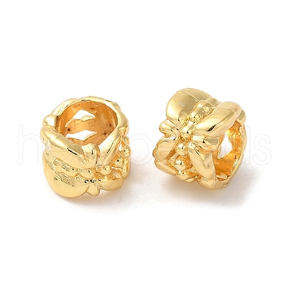 Rack Plating Brass European Beads KK-S375-20G-1