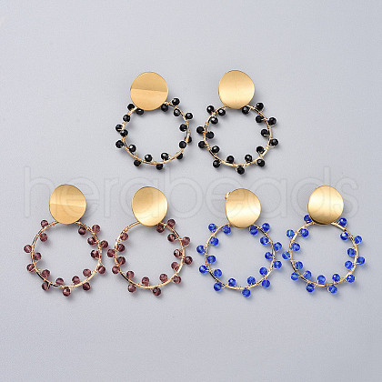 Dangle Stud Earrings EJEW-JE03686-1