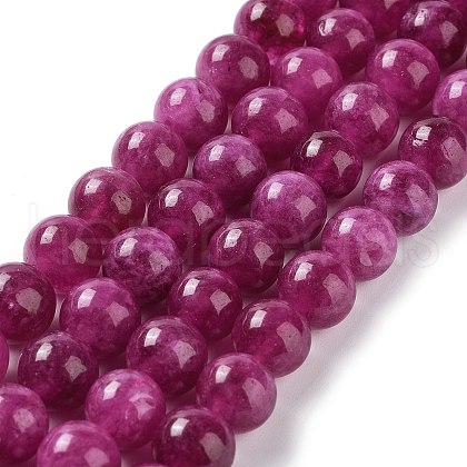 Dyed Natural Malaysia Jade Beads Strands G-G021-02C-03-1