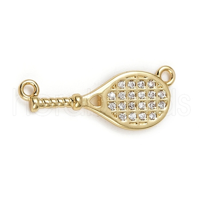 Brass Micro Pave Cubic Zirconia Pendants KK-M322-22G-1
