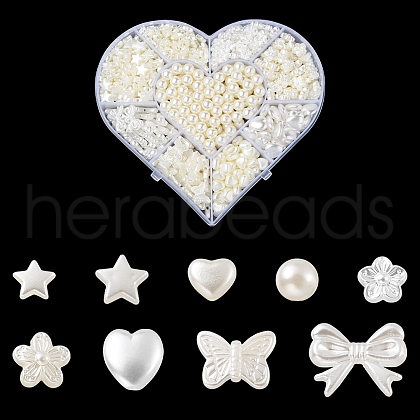 ABS Plastic Imitation Pearl Beads OACR-YW0001-50-1