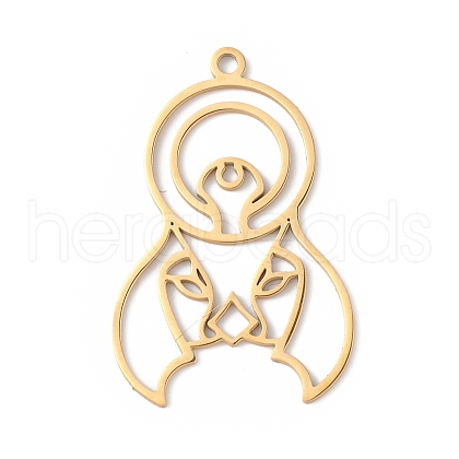 304 Stainless Steel Pendants STAS-K250-03G-1
