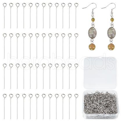1000Pcs 304 Stainless Steel Eye Pins STAS-UN0058-28P-01-1