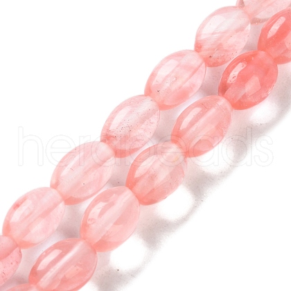 Cherry Quartz Glass Beads Strands G-I369-B22-01B-1