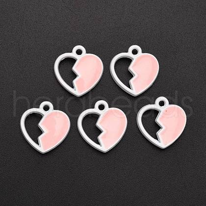 Spray Painted Alloy Enamel Charms ENAM-R136-39A-1