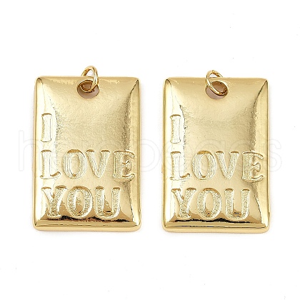 Brass Pendants KK-S526-53G-1