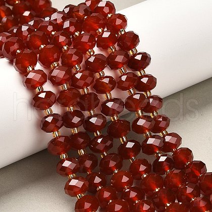 Natural Carnelian Beads Strands G-P573-A65-10x6mm-1