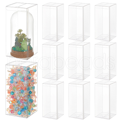 Transparent Plastic PVC Box Gift Packaging CON-WH0099-32B-1