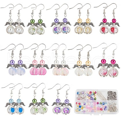 SUNNYCLUE DIY Fairy Dangle Earring Making Kit DIY-SC0021-75-1