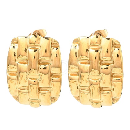 304 Stainless Steel Stud Earrings for Women EJEW-E291-09G-1