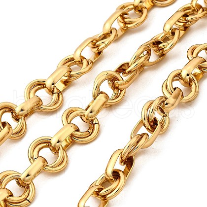 Ion Plating(IP) 304 Stainless Steel Link Chain CHS-H028-02G-01-1
