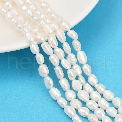 Natural Cultured Freshwater Pearl Beads Strands PEAR-P064-20H-06A-1