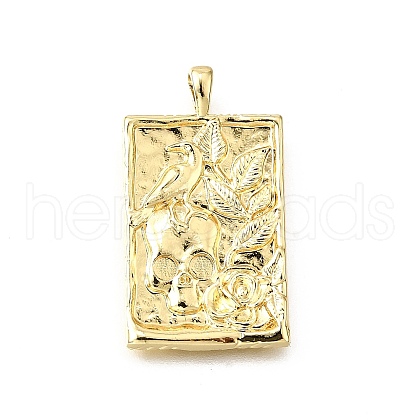Brass Pendants KK-V011-47G-1