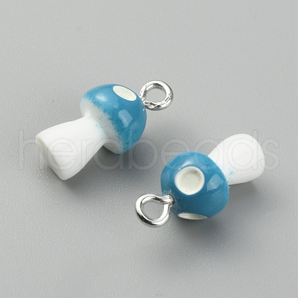 Opaque Resin Pendants RESI-CJC0012-16F-1