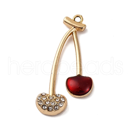 Cherry Alloy Pendants PALLOY-S051-01B-G-1