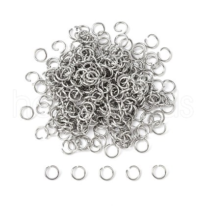 Tarnish Resistant 304 Stainless Steel Jump Rings X-STAS-E011-6x0.8mm-1
