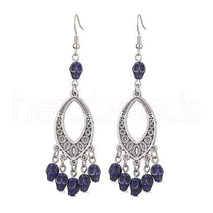Brass Dangle Earrings EJEW-JE05890-04-S-1